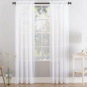 White Sheer Curtains